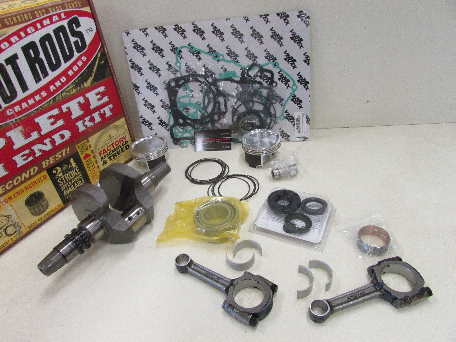 KAWASAKI TERYX/BRUTE FORCE 750 ENGINE REBUILD CRANKSHAFT, PISTONS, GAS