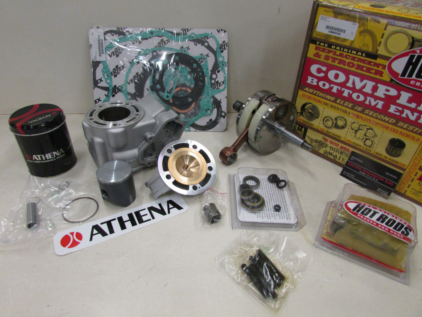 YAMAHA YZ 125 ENGINE REBUILD KIT CRANKSHAFT, WISECO PISTON - Foto 5