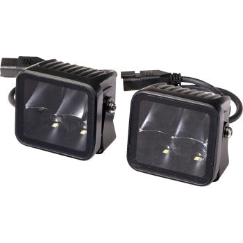 MOOSE UTILITY 2001-2618 3" Black-Out Series LED Cube Light Pair