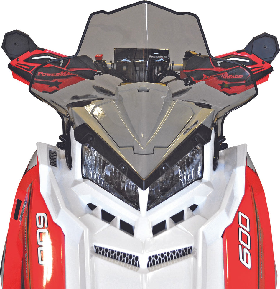 Powermadd 11621 Axys Windshield Low Smoke Polaris Assault RMK 800
