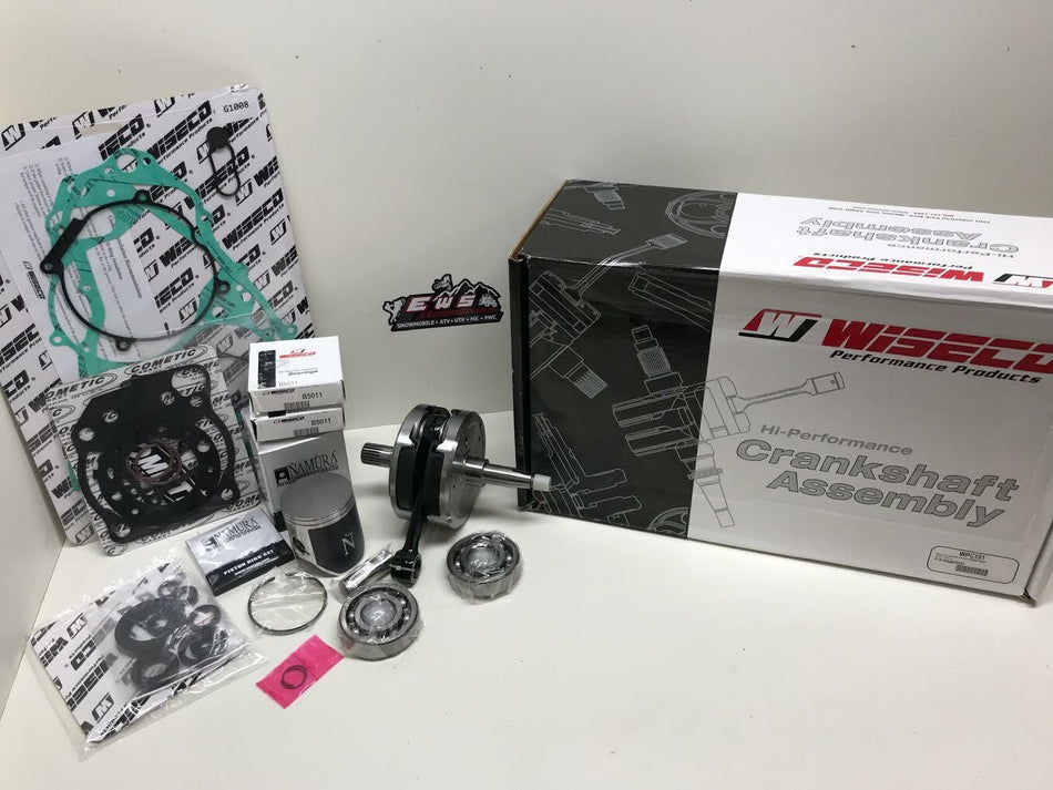 KAWASAKI KX 65 ENGINE REBUILD KIT, CRANKSHAFT, NAMURA PISTON, GASKETS 2000-2005