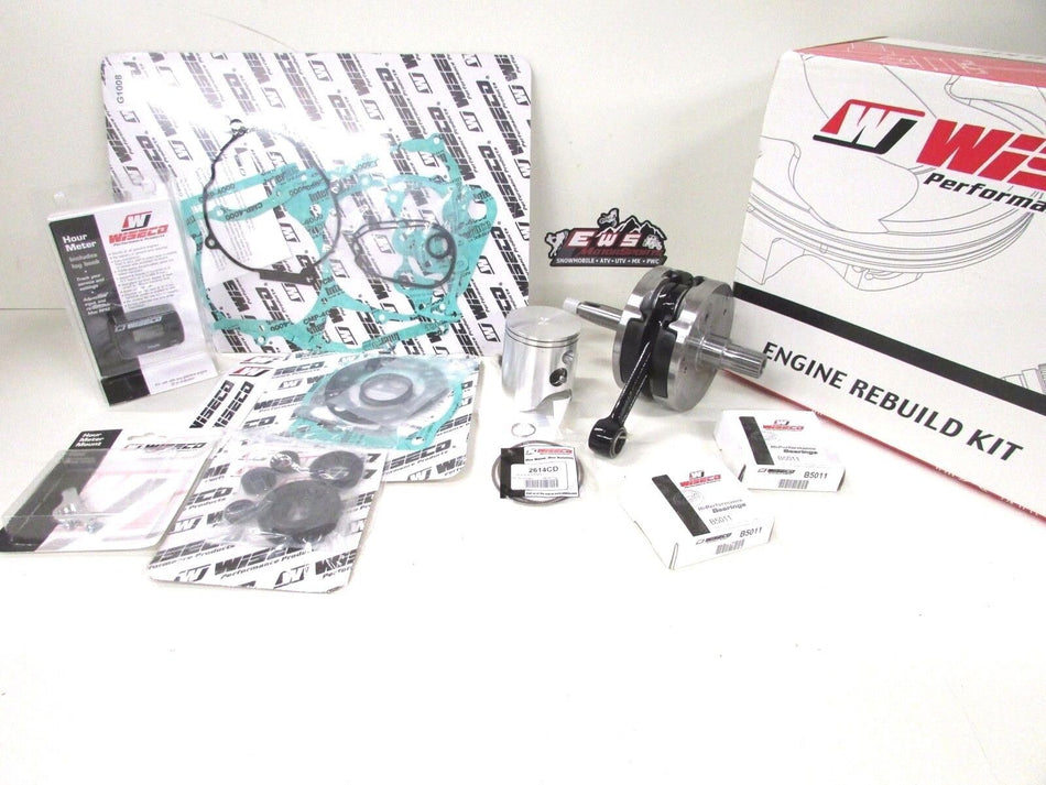 HONDA CR 125R WISECO CRANKSHAFT, PISTON, GASKETS, HOUR METER ENGINE REBUILD KIT