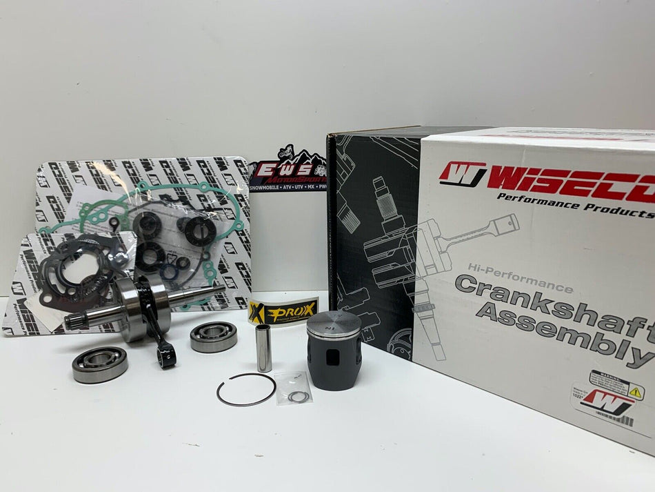 KAWASAKI KX 80 ENGINE REBUILD CRANKSHAFT, PRO X PISTON, GASKETS 1998-2000