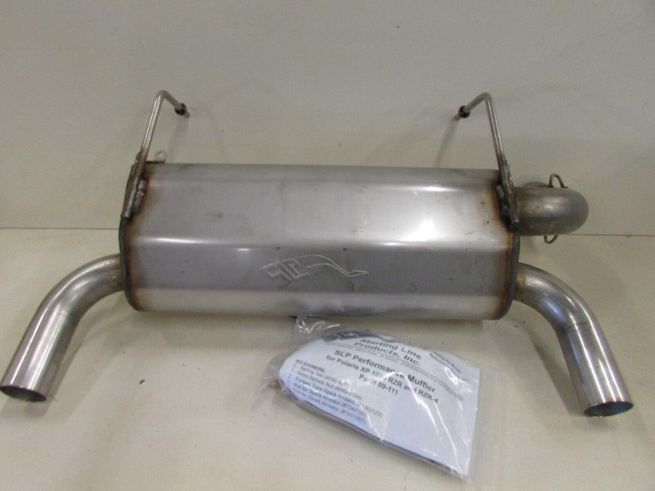 POLARIS RZR4, RZR XP 1000 SLP SLIP ON SILENCER EXHAUST 2014 09-111