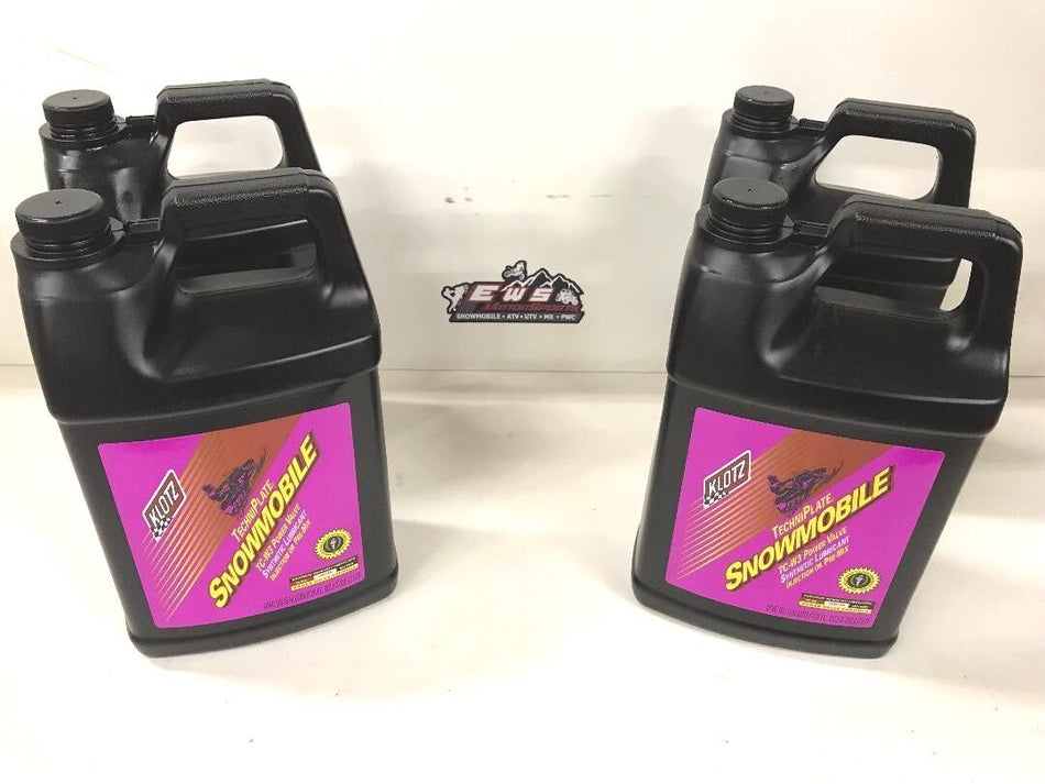 KLOTZ SYNTHETIC TC-W3 TECHNIPLATE 2 STROKE SNOWMOBILE OIL 4 GALLONS