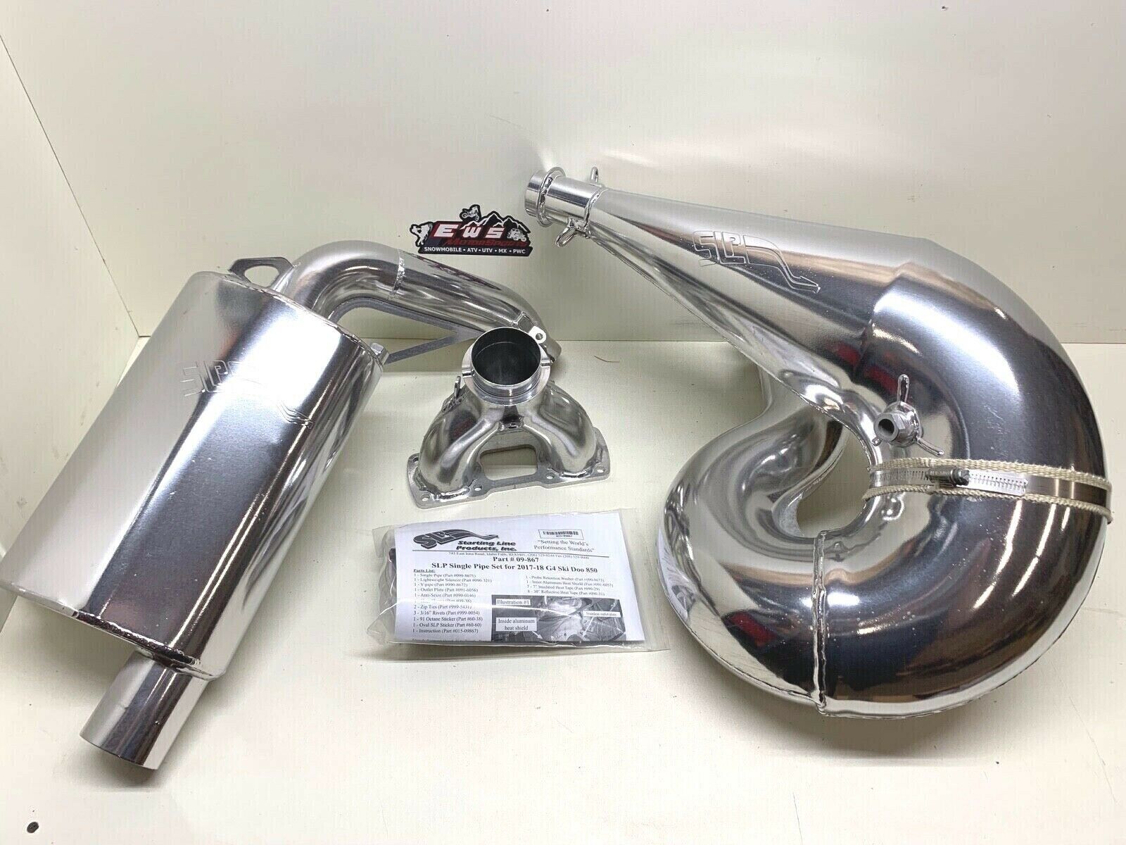 SKI DOO MXZ, RENEGADE 850 G4 SLP EXHAUST PIPE, Y-PIPE AND SILENCER ...
