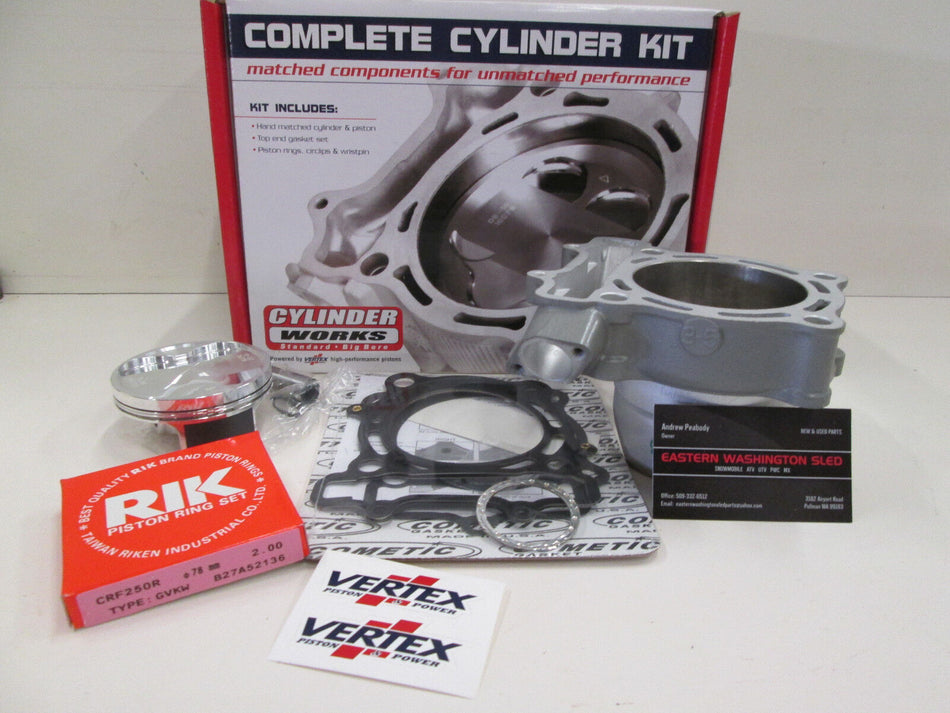 SUZUKI RMZ 250 CYLINDER, VERTEX PISTON, GASKET SET (STD BORE HC) 2010-2012