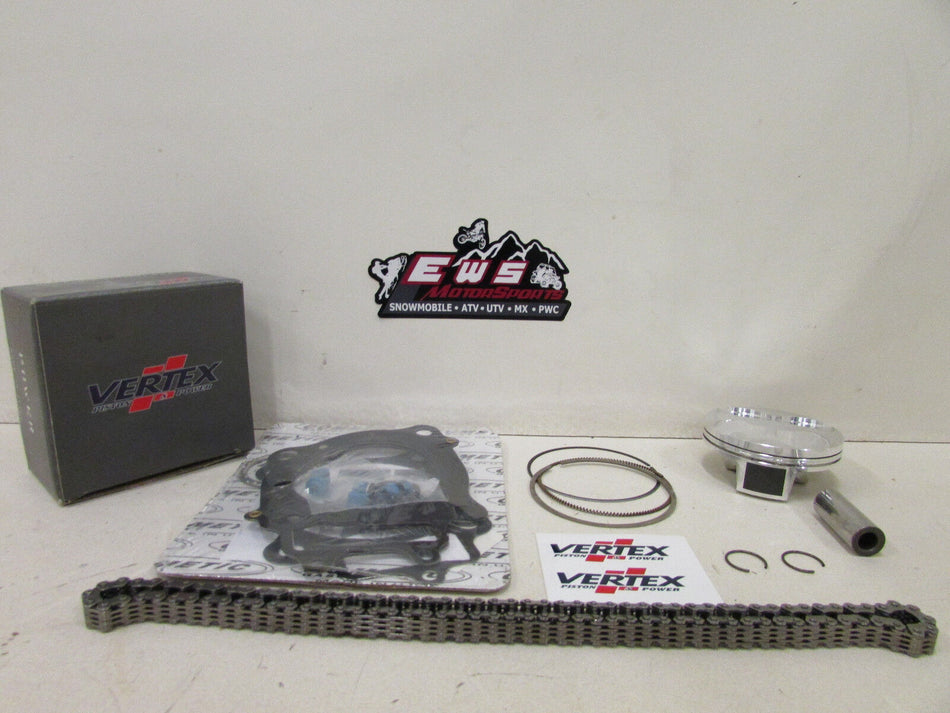 HONDA CRF 450R VERTEX TOP END REBUILD PISTON KIT CAM CHAIN 96MM 2002-2006