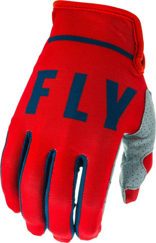 FLY RACING LITE GLOVES RED/SLATE/NAVY SZ 10