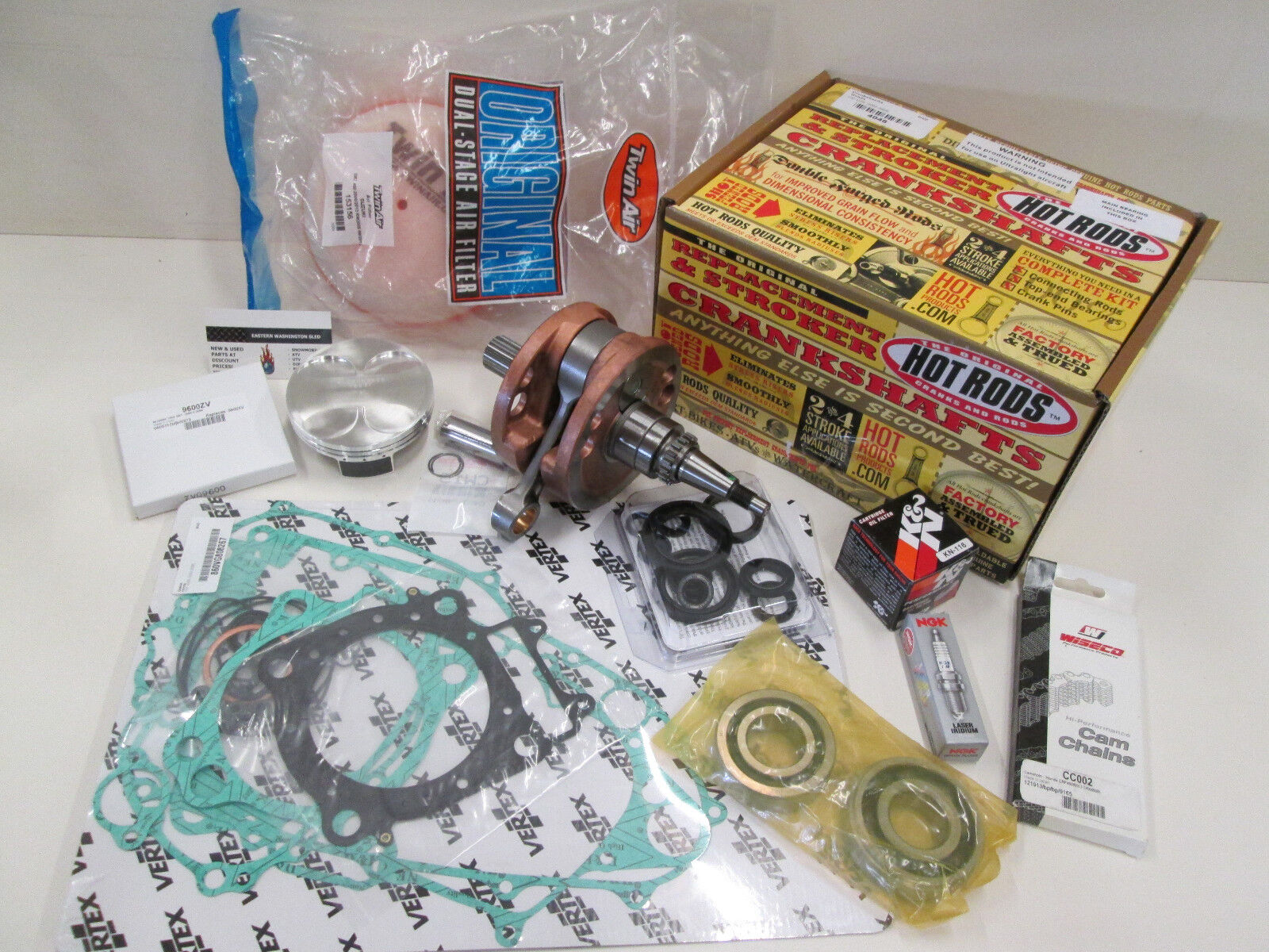 HONDA CRF 250R ENGINE REBUILD KIT HOT RODS CRANKSHAFT, WISECO PISTON 2 ...