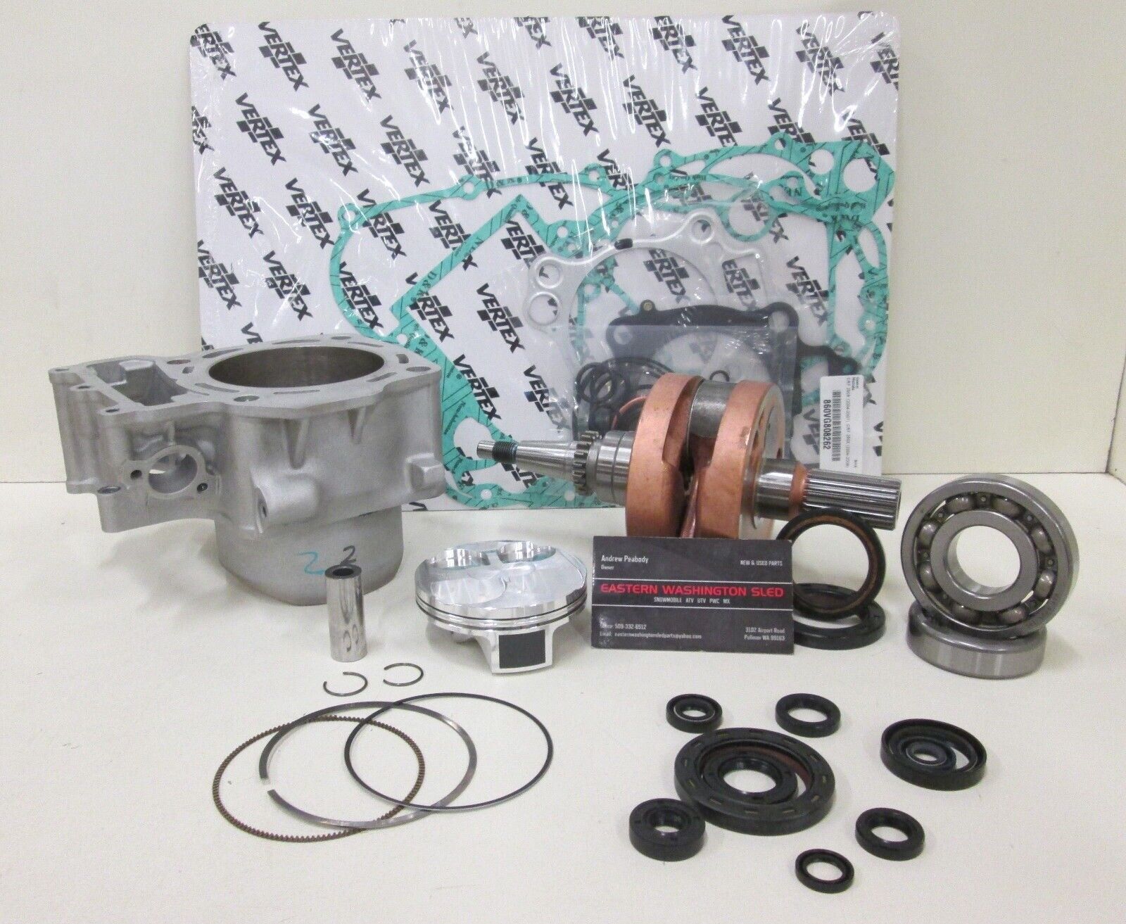 FOR KAWASAKI KX 250 ENGINE REBUILD KIT CRANKSHAFT, PISTON - Foto 5
