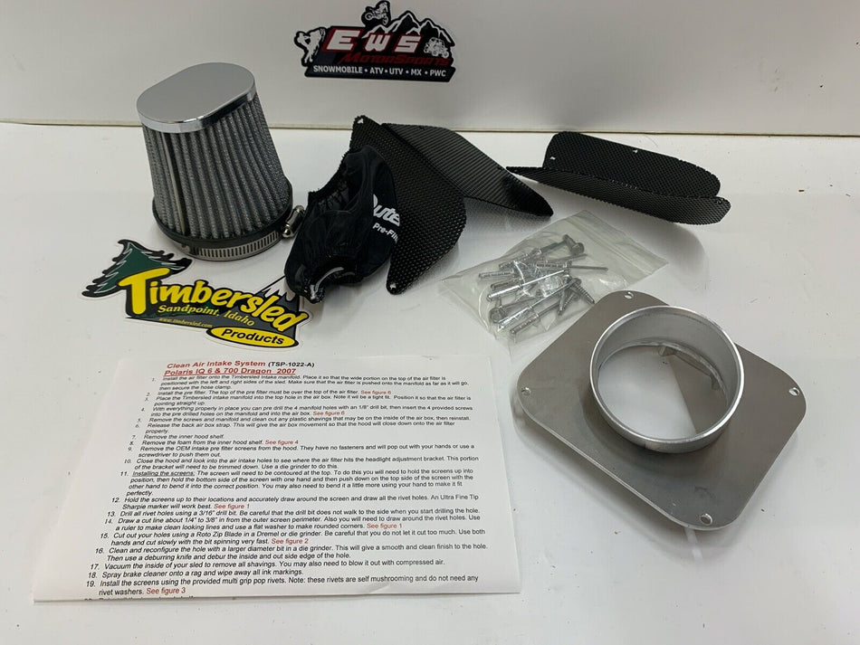 TIMBERSLED CLEAN AIR INTAKE KIT POLARIS RMK IQ 600/700/800 2007