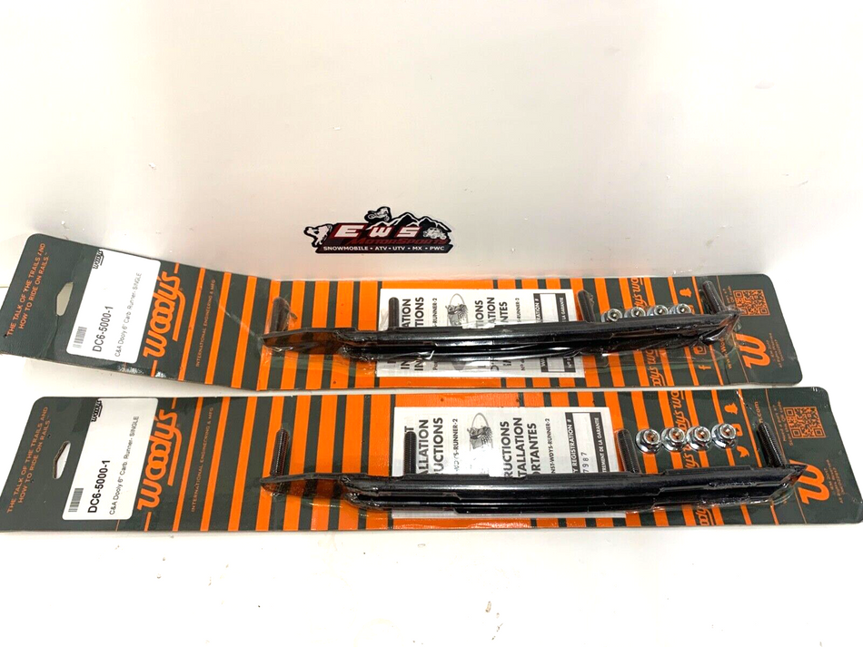 WOODY'S 6"X 60 DOOLY CARBIDE RUNNER C&A SKIS DC6-5000 PAIR